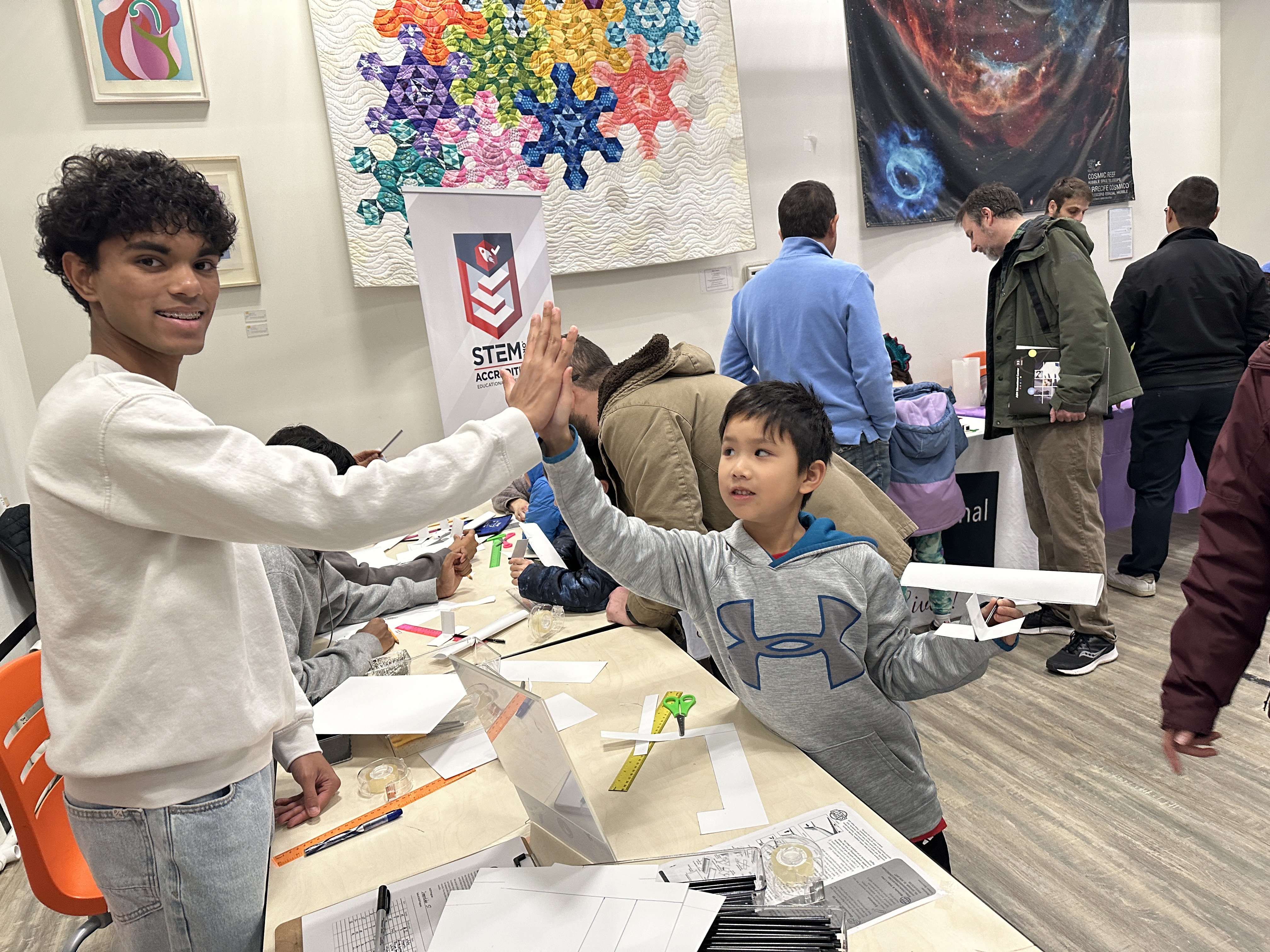Students at the Rockville Science Center Workshop