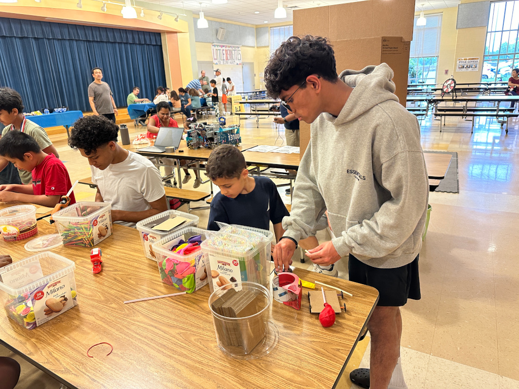 Students at the LBES STEM Workshop